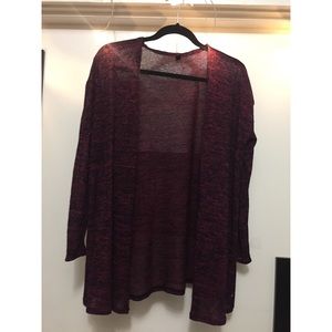Burgundy cardigan